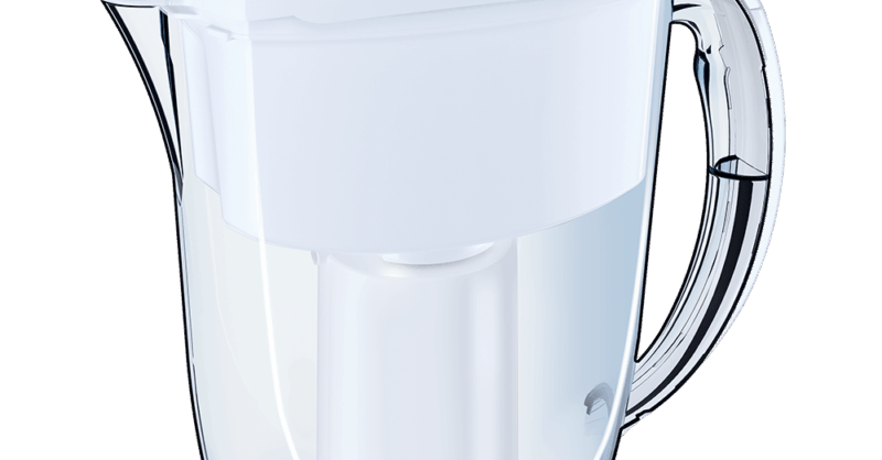 AQUAPHOR J. Shmidt 500 Micro Pump Water Filter Jug, 2.8 L, Removes Viruses, Bacteria, Chlorine and Heavy Metals, Microplastics, PFOA and Pharmaceuticals