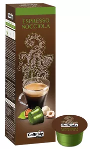 CAFFITALY 10 CAPSULES ECAFFE HAZELNUT KOFFIE