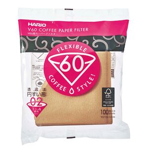 HARIO V60 COFFEE PAPER FILTER MASARASHI N°02 - 100 FILTER
