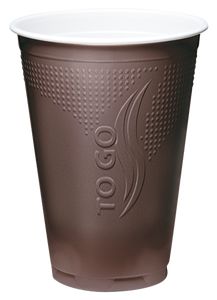 CUPS CUP TO GO PLASTIC BROWN 180ML 2100PC
