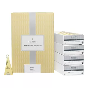 TEA FORTE EVENT BOX EARL GREY (BLACK TEA BIO) 48PC