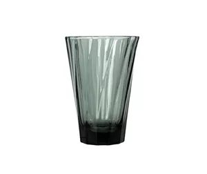 TWISTED LATTE GLASS 360ML - BLACK