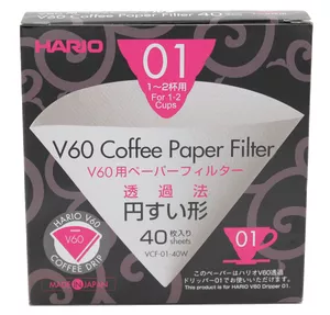 HARIO V60 COFFEE PAPER FILTER N°01 - 100 FILTER