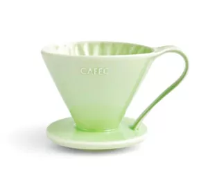 CAFEC ARITA WARE FLOWER DRIPPER WASABI GREEN  1 CUP