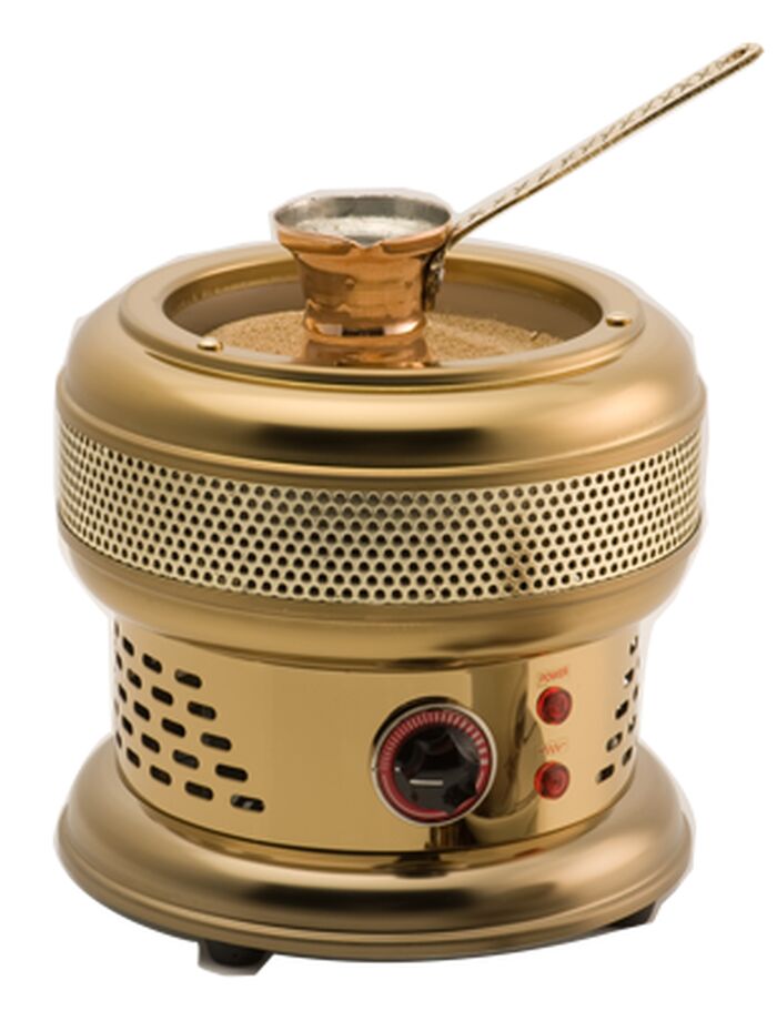 Traditional Arabic Coffee Burner AK/8 series Brown-Bronze, 345x420x255mm Johny Greek Coffee Machine 